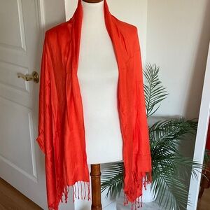 Elegant Orange Women's Cape
